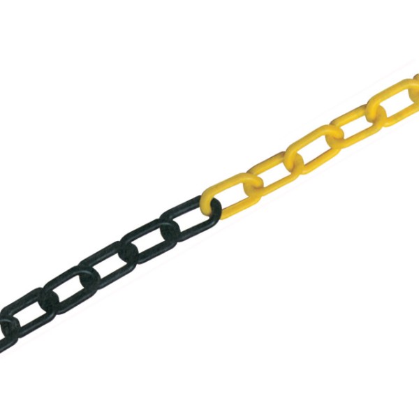 Absperrkette schwarz-gelb