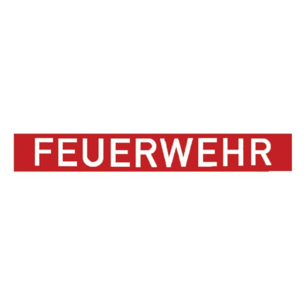 Aufkleber FEUERWEHR außen