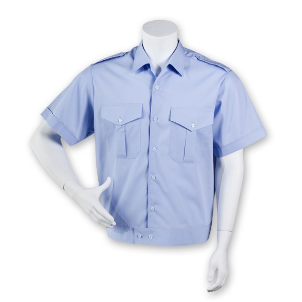 Blouson hellblau, mit Schulterklappen