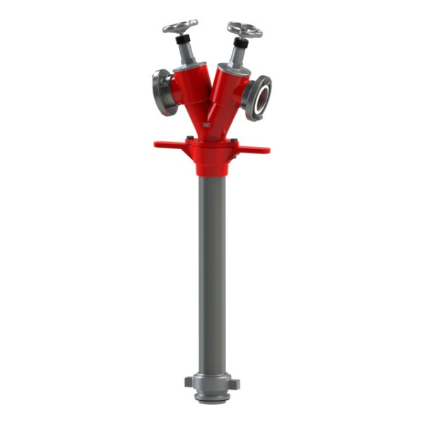 AWG Hydrantenstandrohr DN 80, Abgang 2 x B