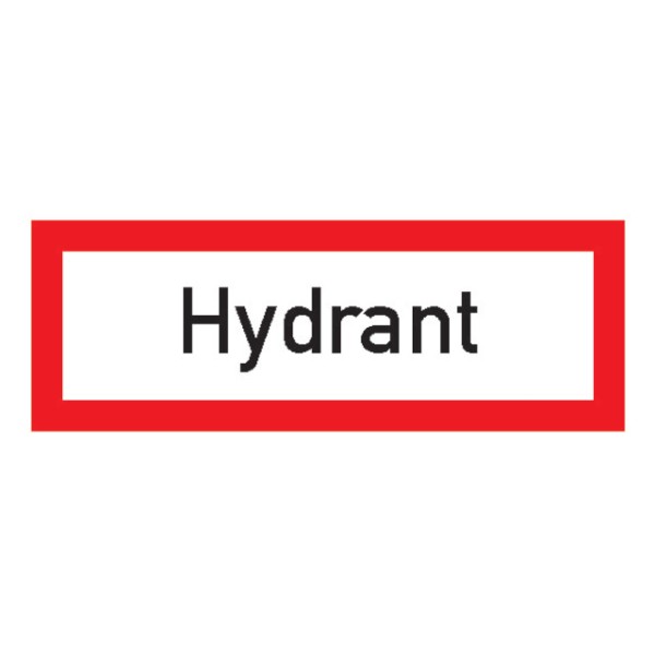 Hinweisschild Hydrant