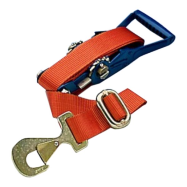 Spanngurt 2 m, orange, mit Ratsche