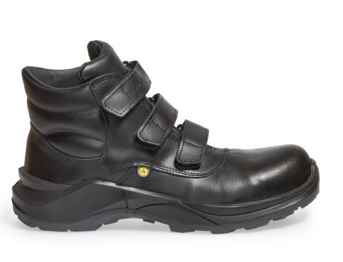 ABEBA S3 Sicherheitsklettstiefel schwarz