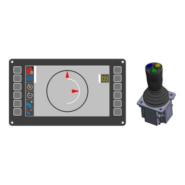 Einbaudisplay ALCO mit kleinem Joystick, 24 V
