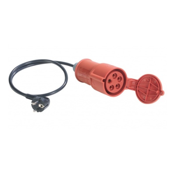 Messadapter 32 A CEE-Kupplung-Schukostecker