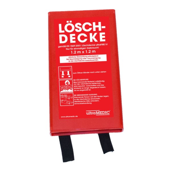 Löschdecke ultraFIRE IV,1200x1200 mm,Kunststoffbox