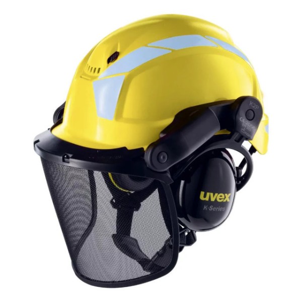 Waldarbeiter-Helm pheos forestry, gelb
