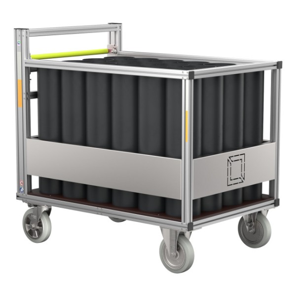 Rollcontainer Atemluftflaschen ohne