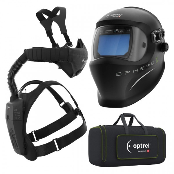 Schweißerhelm OPTREL Sphere X CLT Setmit swiss air