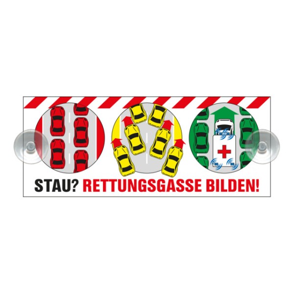 Innenschild RETTUNGSGASSE BILDEN, aus