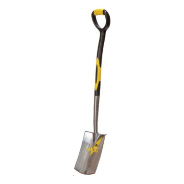 Spaten STEIWA TITAN, aus Edelstahl,910 mm, D-Griff