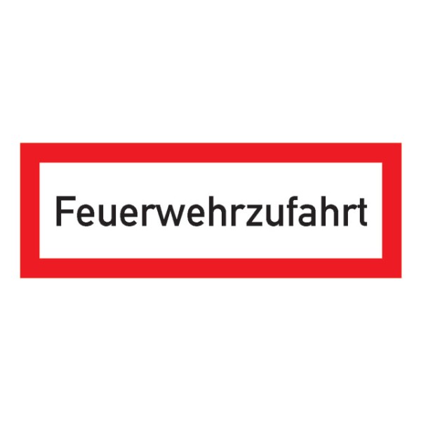 Hinweisschild Feuerwehrzufahrt