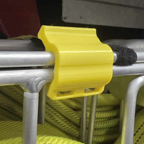 Schnellverschluss Schlauchtragekorb, gelb
