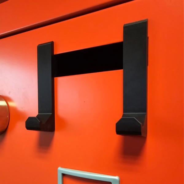 Türhaken für Spind, Farbe schwarz