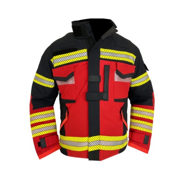 Einsatzjacke DER KLASSIKER CoolTec ONE,rot/schwbl
