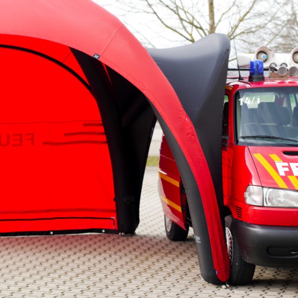 Vordach für Einsatzzelt X GLOO XD 4 PROTECT, rot