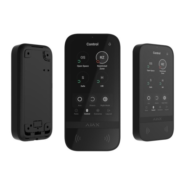 Bedienteil AJAX KEYPAD-TOUCHSCREEN, schwarz