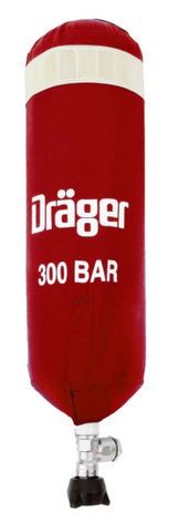 Flaschenhülle DRÄGER Nomex, 6,8 l NANO, rot