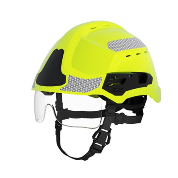 Feuerwehrhelm MSA GALLET F2XR,leuchtgelb nachleuch