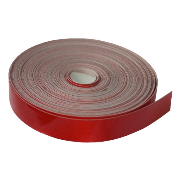 Helmkennzeichnungsband rot reflektierend, 1 Meter