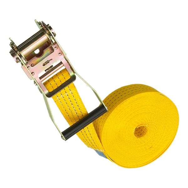 Spanngurt 10 m, gelb, mit Ratsche