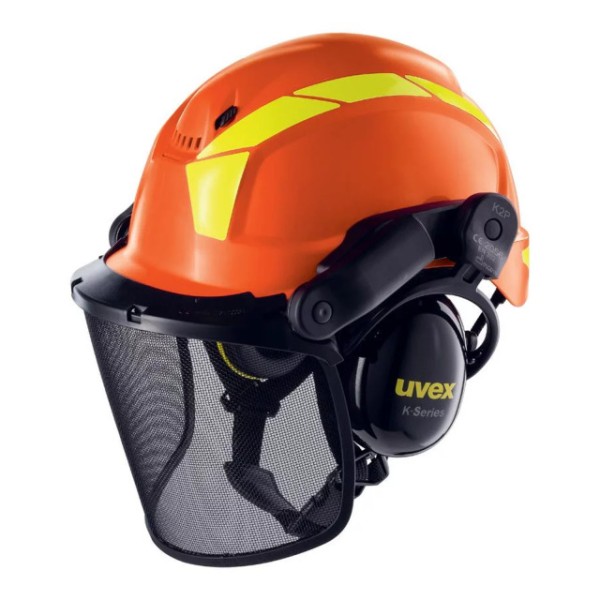 Waldarbeiter-Helm pheos forestry, orange