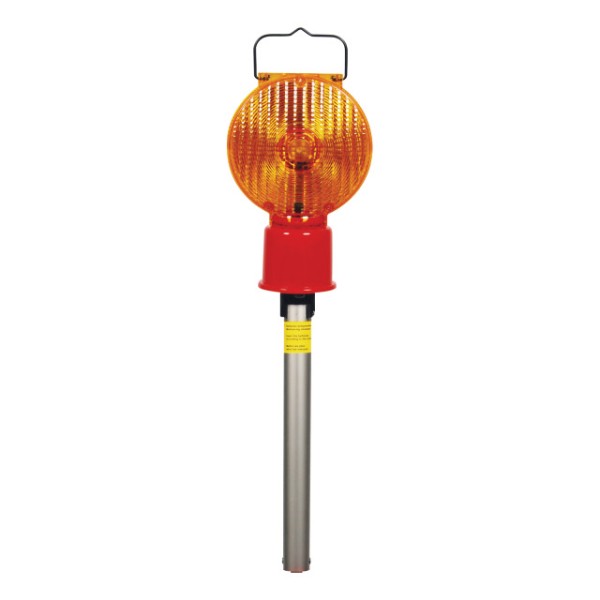 Leitkegel-Blitz-Stableuchte LED