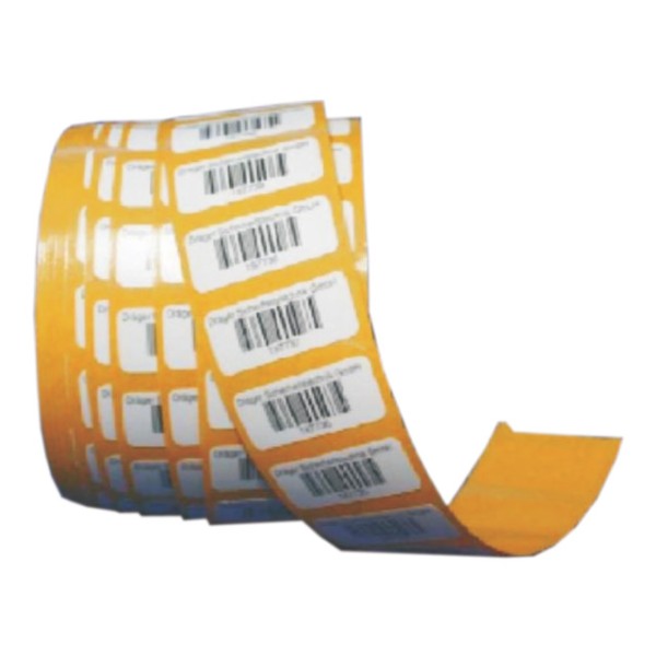 Barcode-Etiketten von außen aufklebbar,