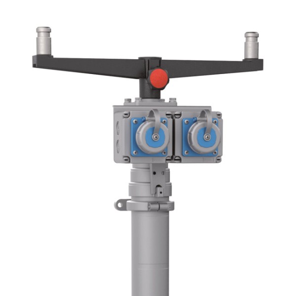 Lichtmast 3,50 m, für Rollcontainer