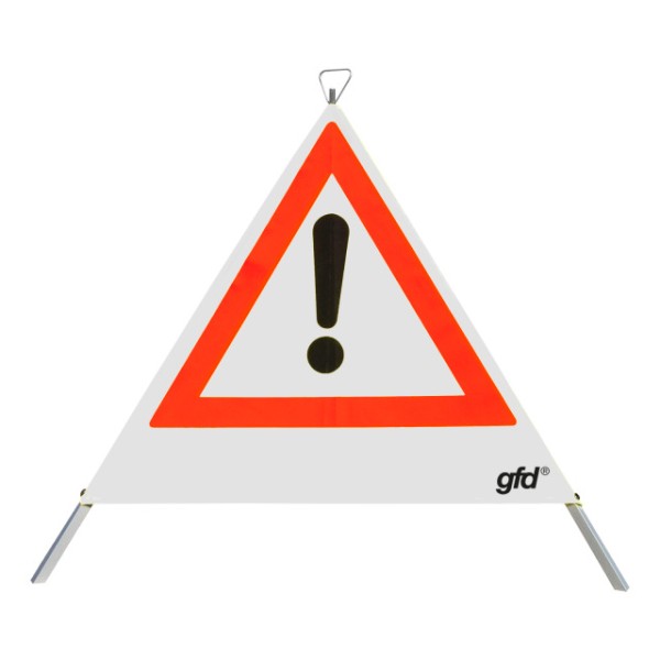 Faltsignal gfd, weiß