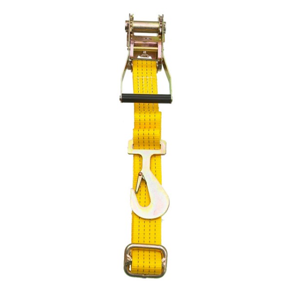 Spanngurt 2 m, gelb, mit Ratsche