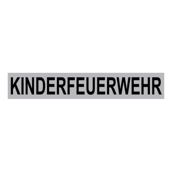 Klettschild 300x50 mm, silber