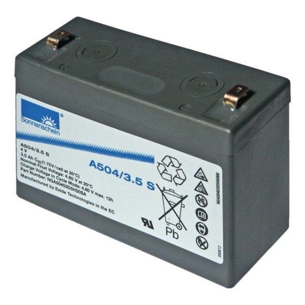 Blei-Gel-Akku 4 V/3,5 Ah
