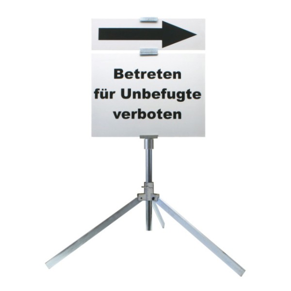 Schilderständer, einschließlich