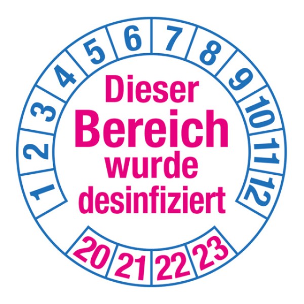 Aufkleber DIESER BEREICH WURDE