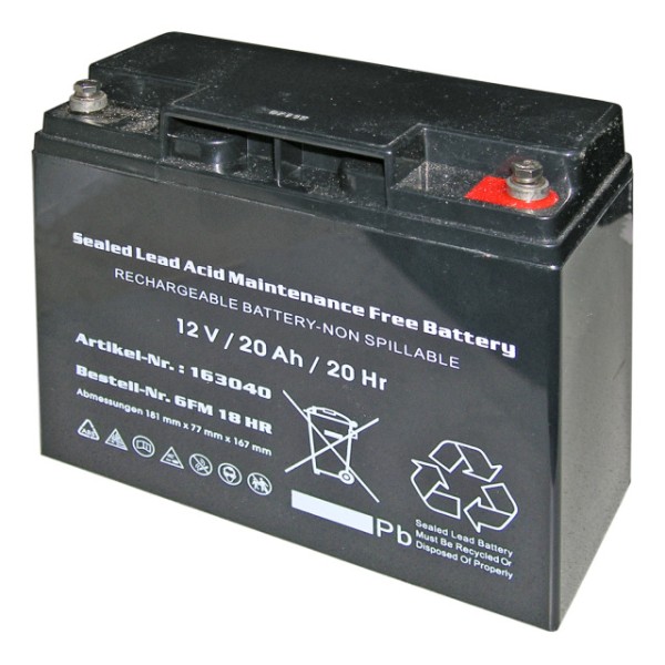 ENDRESS Starterbatterie 12 V/20 Ah