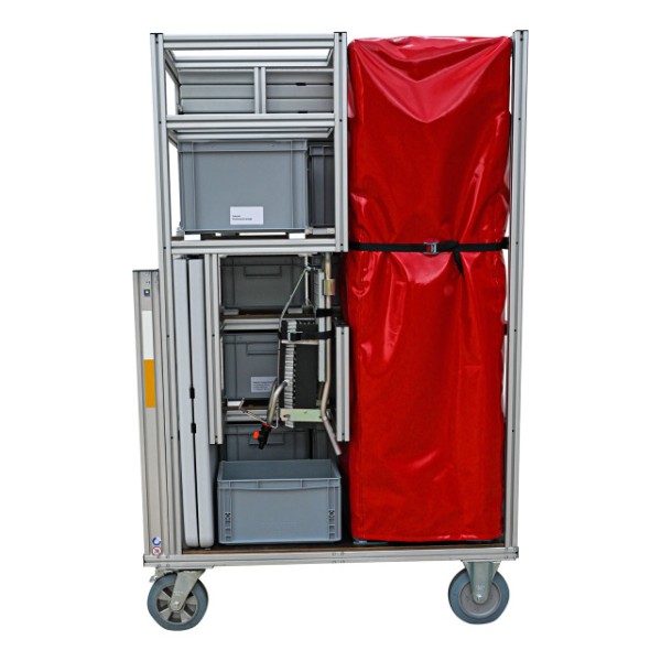 Rollcontainer Einsatzstellenhygiene