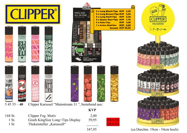 CLIPPER MAINSTREAM 31 AKTION