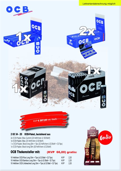 OCB-PAKET bestehend aus: