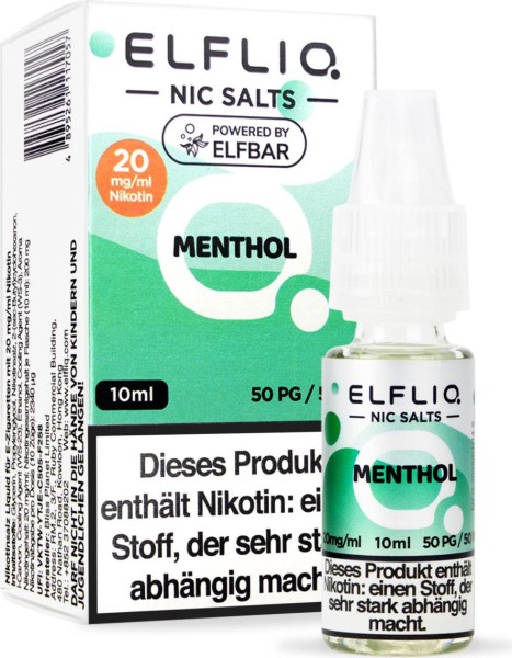 ELFLIQ-E-LIQUID, MENTHOL