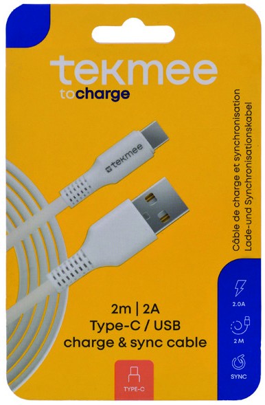 TEKMEE TYP-C KABEL 2m