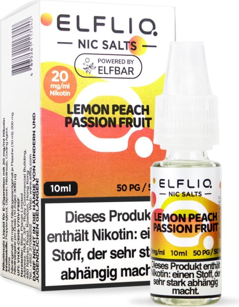 ELFLIQ-E-LIQUID, LEMON PEACH