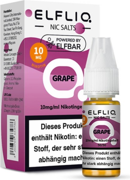 ELFLIQ-E-LIQUID, GRAPE