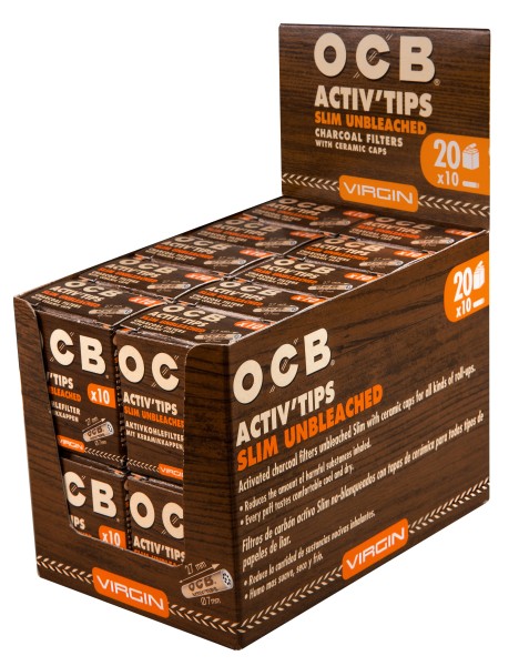 OCB ACTIV TIPS SLIM UNBL-7mm