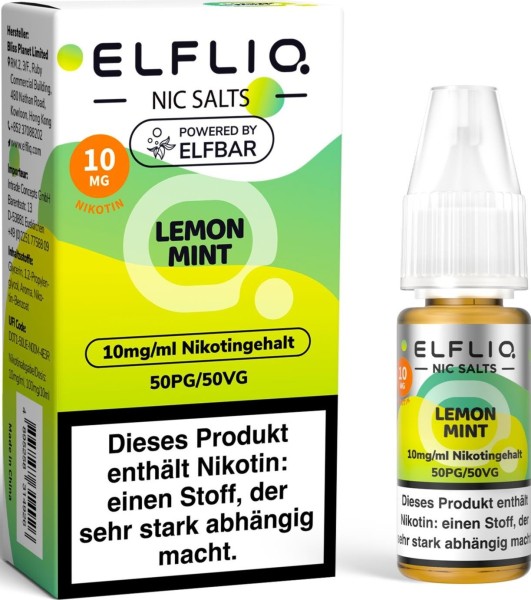 ELFLIQ-E-LIQUID, LEMON MINT