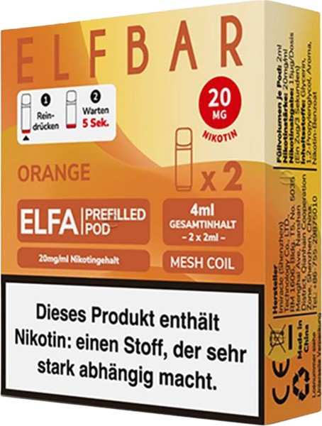 ELFBAR ELFA PODS-ORANGE