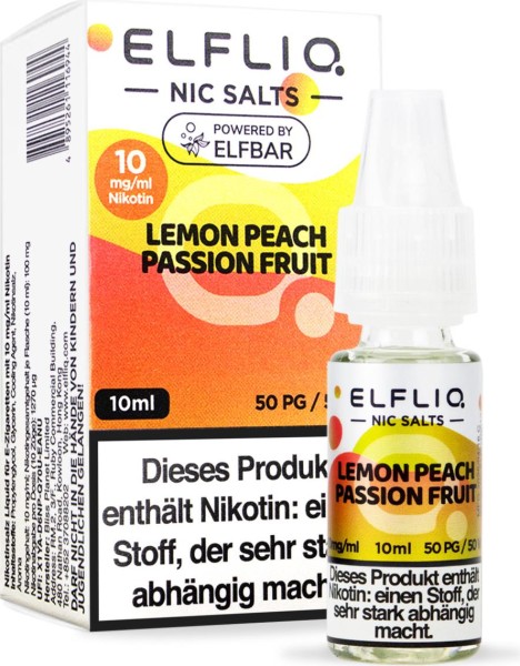 ELFLIQ-E-LIQUID, LEMON PEACH