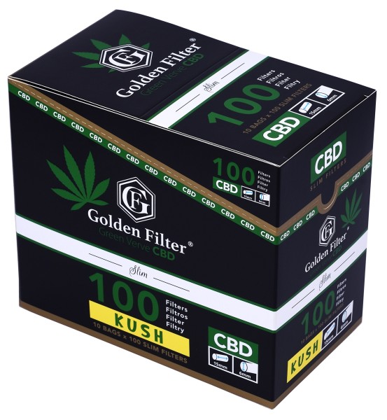 GOLDEN CBD KUSH SLIM FILTER