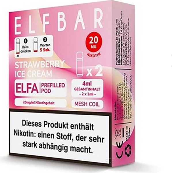 ELFBAR ELFA PODS-STRAWBERRY