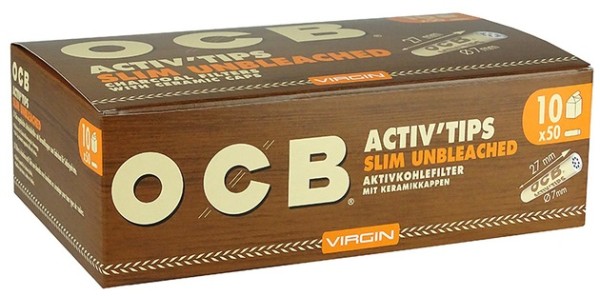 OCB ACTIV TIPS SLIM UNBL-7mm